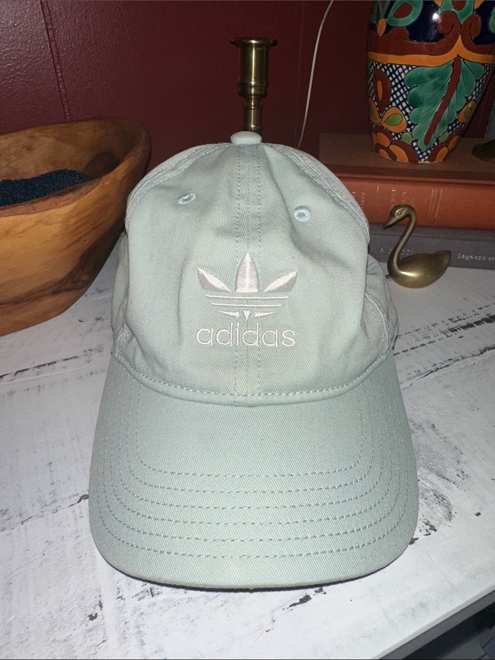 adidas Pale Mint Trefoil Baseball Cap